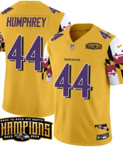 Derrick Henry Baltimore Ravens Nike Maryland Flag Back to Back AFC North Champions Patch Vapor Limited Stitched Jersey - Purple - Image 32