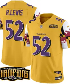 Derrick Henry Baltimore Ravens Nike Maryland Flag Back to Back AFC North Champions Patch Vapor Limited Stitched Jersey - Purple - Image 33