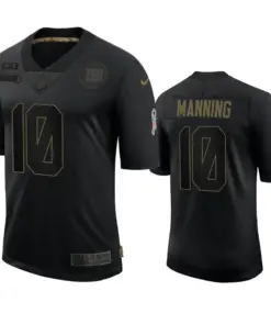 Eli Manning New York Giants Nike 2020 Salute to Service Limited Jersey - Black