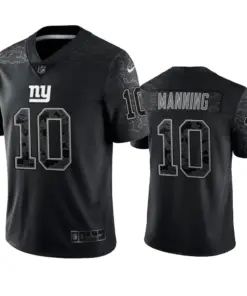 Eli Manning New York Giants Nike RFLCTV Limited Jersey - Black