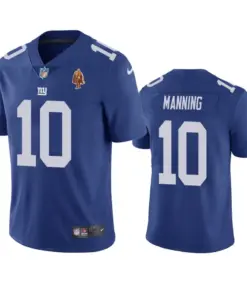 Eli Manning New York Giants Nike Walter Payton Man of the Year Award Patch Royal Jersey - Royal Blue