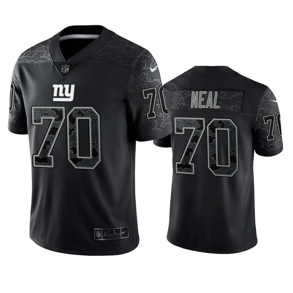 Evan Neal New York Giants Nike RFLCTV Limited Jersey - Black