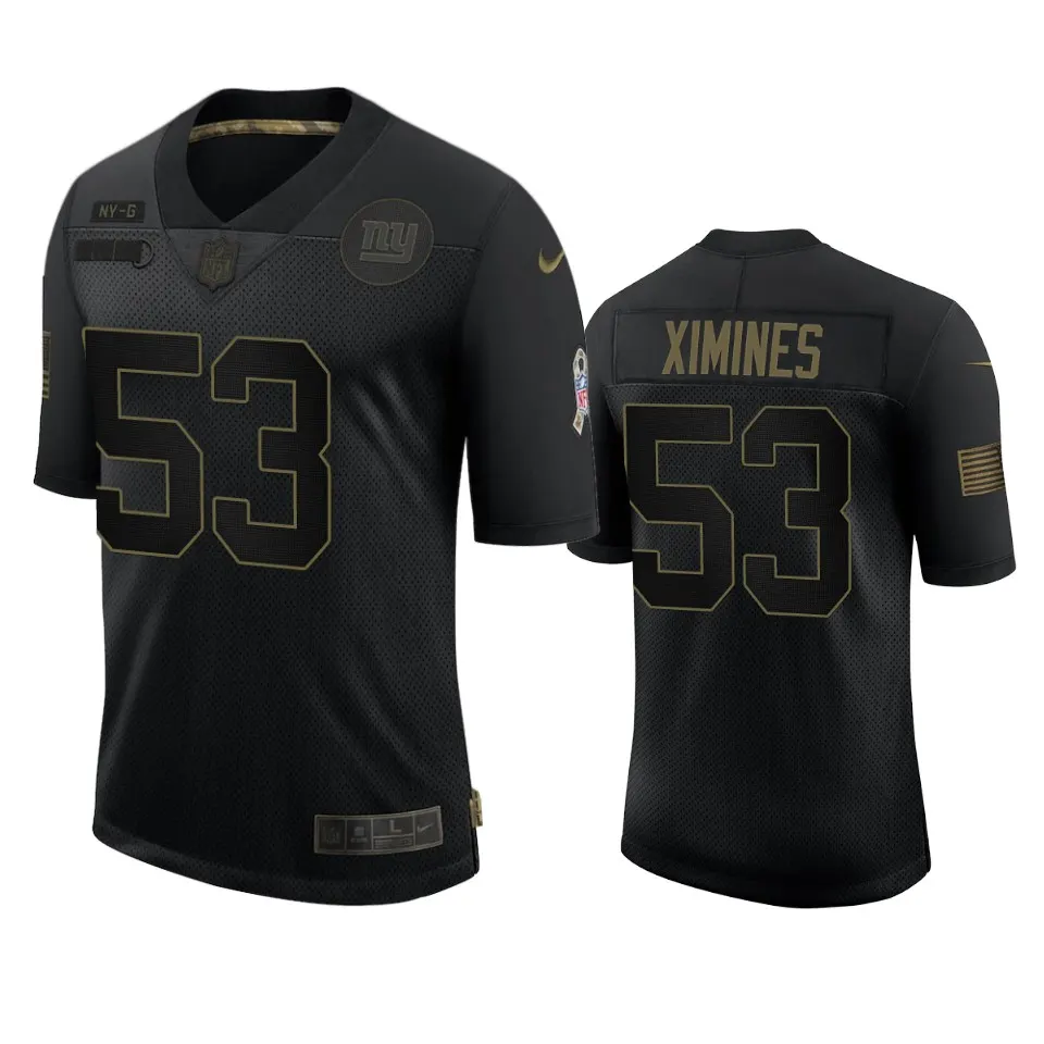 Oshane Ximines New York Giants Nike 2020 Salute to Service Limited Jersey - Black
