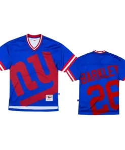 Saquon Barkley New York Giants Mitchell & Ness Big Face Jersey - Royal Blue