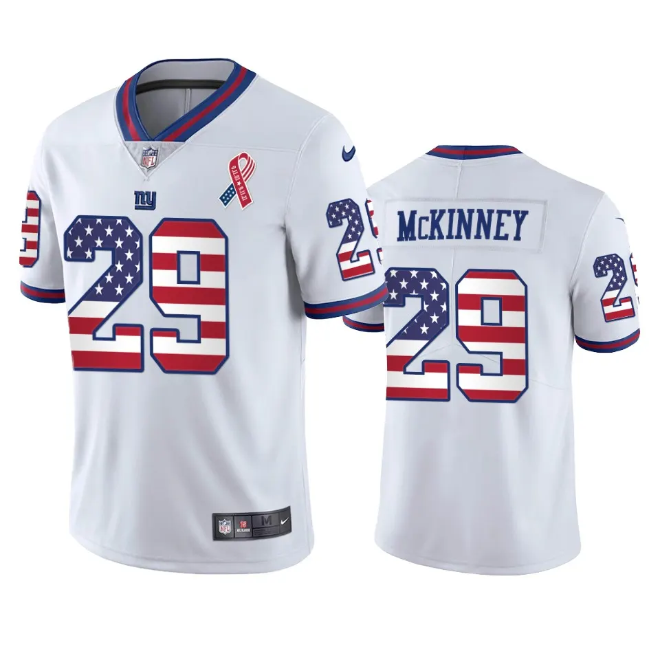 Xavier McKinney New York Giants Nike Commemorative Jersey - White