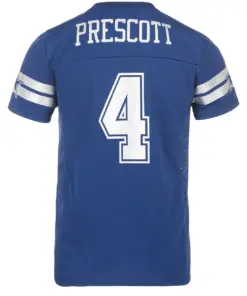 Dak Prescott Dallas Cowboys Nike Girls Youth Glitter Jersey - Royal Blue - Image 4