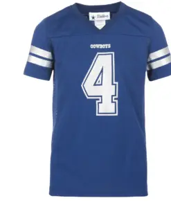 Dak Prescott Dallas Cowboys Nike Girls Youth Glitter Jersey - Royal Blue - Image 3