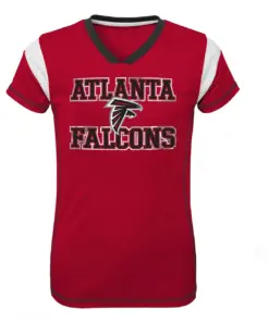 Atlanta Falcons Nike Girls Youth Team V-Neck Jersey - Red