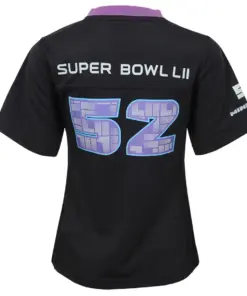 Girls Youth Super Bowl LII Nike Game Jersey - Black - Image 3