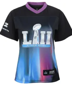 Girls Youth Super Bowl LII Nike Game Jersey - Black - Image 2