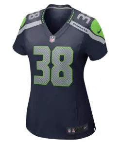 Godwin Igwebuike Seattle Seahawks Nike Women's Home Game Player Jersey - College Navy - Image 3