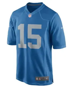 Alternative view of Golden Tate Detroit Lions Nike Youth 2017 Throwback Game Jersey - Royal Blue