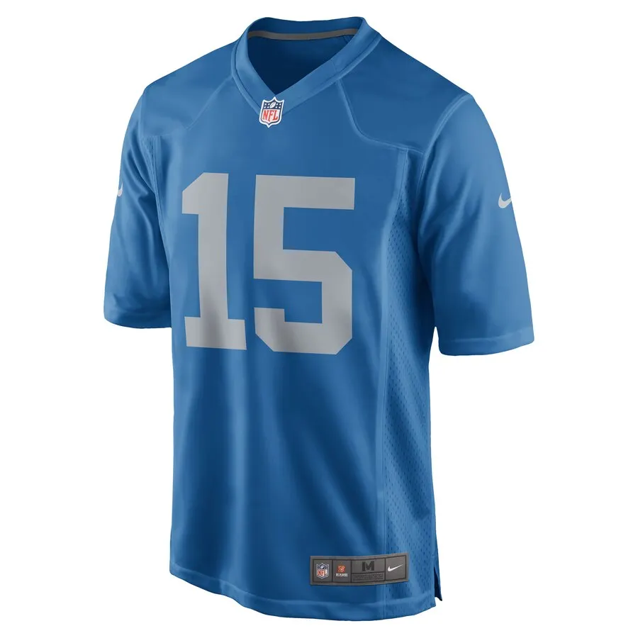 Golden Tate Detroit Lions Nike Youth 2017 Throwback Game Jersey - Royal Blue - Image 2