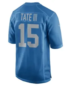 Golden Tate Detroit Lions Nike Youth 2017 Throwback Game Jersey - Royal Blue - Image 3