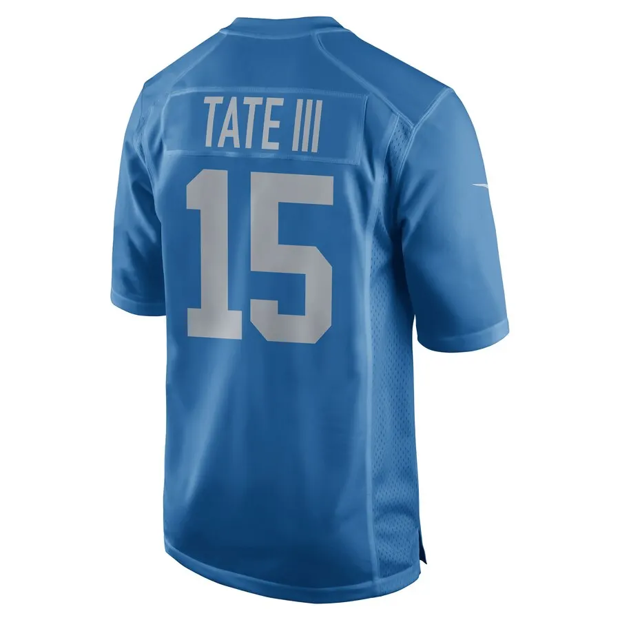 Golden Tate Detroit Lions Nike Youth 2017 Throwback Game Jersey - Royal Blue - Image 3