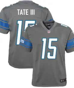 Golden Tate Detroit Lions Nike Youth Color Rush Game Jersey - Steel