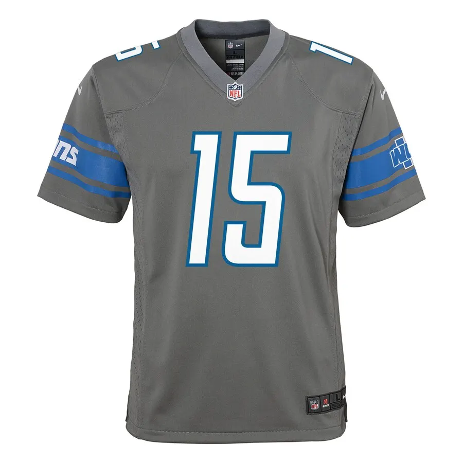 Golden Tate Detroit Lions Nike Youth Color Rush Game Jersey - Steel - Image 2
