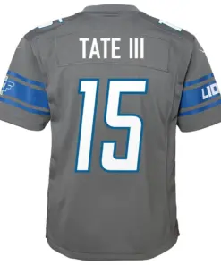 Golden Tate Detroit Lions Nike Youth Color Rush Game Jersey - Steel - Image 3