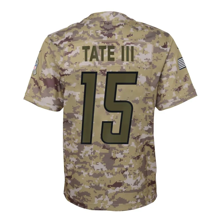 Golden Tate Detroit Lions Nike Youth Salute to Service Game Jersey - Camo - Image 3