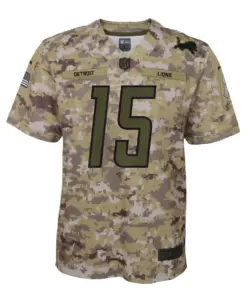 Alternative view of Golden Tate Detroit Lions Nike Youth Salute to Service Game Jersey - Camo