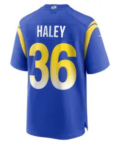 Grant Haley Los Angeles Rams Nike Game Player Jersey - Royal Blue - Image 4
