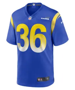 Grant Haley Los Angeles Rams Nike Game Player Jersey - Royal Blue - Image 3