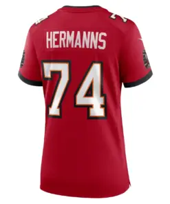 Grant Hermanns Tampa Bay Buccaneers Nike Women's Home Game Player Jersey - Red - Image 4