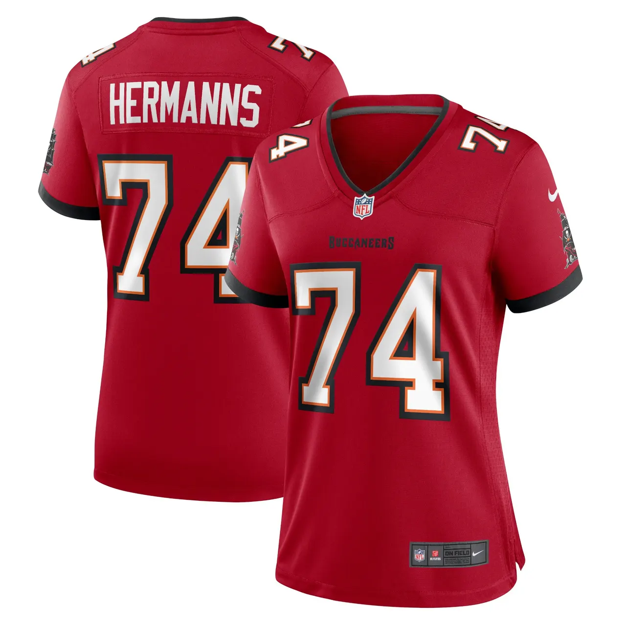Grant Hermanns Tampa Bay Buccaneers Nike Women's Home Game Player Jersey - Red - Image 2