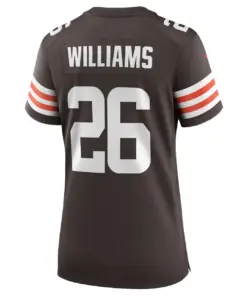 Greedy Williams Cleveland Browns Nike Women's Game Jersey - Brown - Image 4