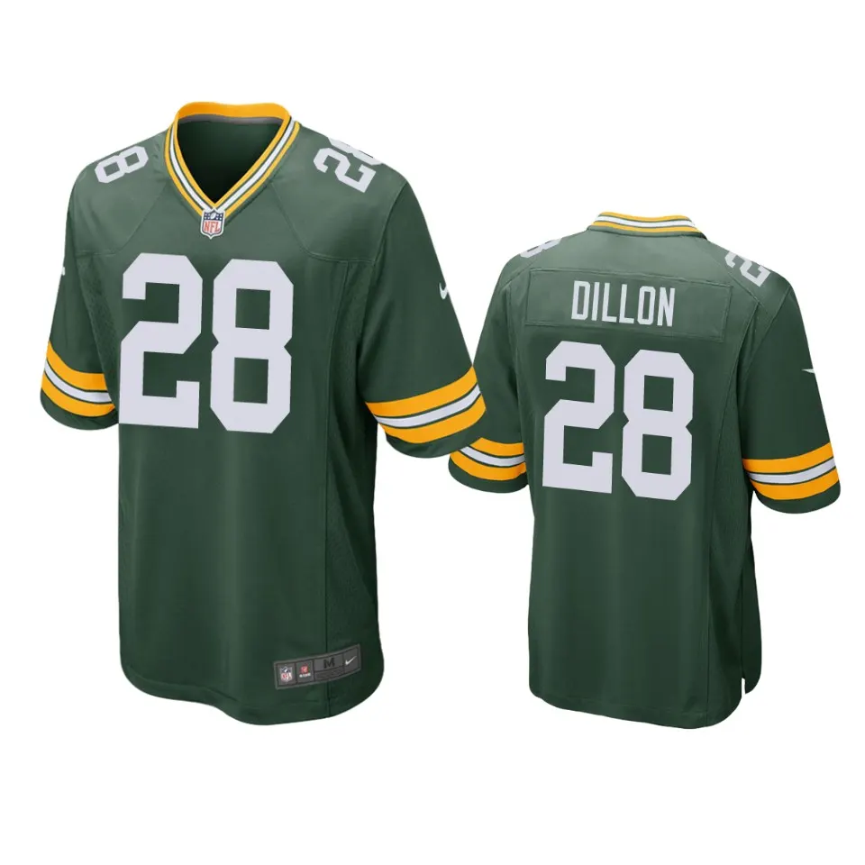 A.J. Dillon Green Bay Packers Nike 2020 NFL Draft Game Jersey - Kelly Green
