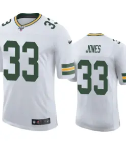 Aaron Jones Green Bay Packers Nike 100th Season Vapor Limited Jersey - White