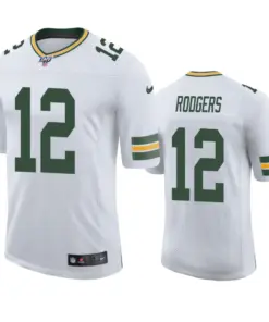Aaron Rodgers Green Bay Packers Nike 100th Season Vapor Limited Jersey - White