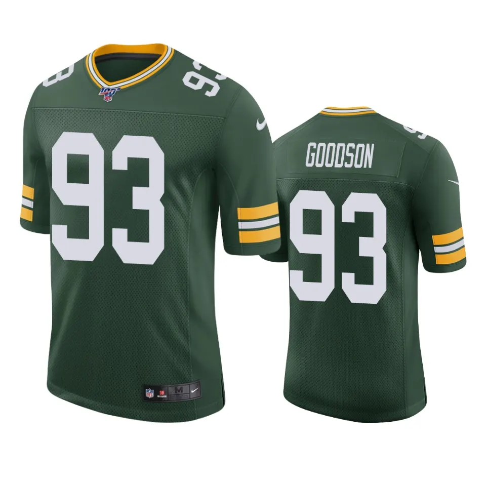 B.J. Goodson Green Bay Packers Nike 100th Season Vapor Limited Jersey - Kelly Green