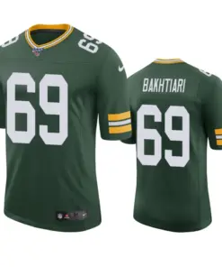 David Bakhtiari Green Bay Packers Nike 100th Season Vapor Limited Jersey - Kelly Green