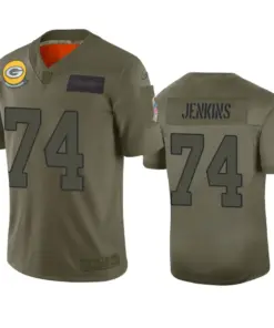 Elgton Jenkins Green Bay Packers Nike 2019 Salute to Service Limited Jersey - Olive