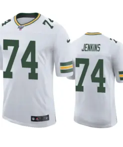 Elgton Jenkins Green Bay Packers Nike 100th Season Vapor Limited Jersey - White