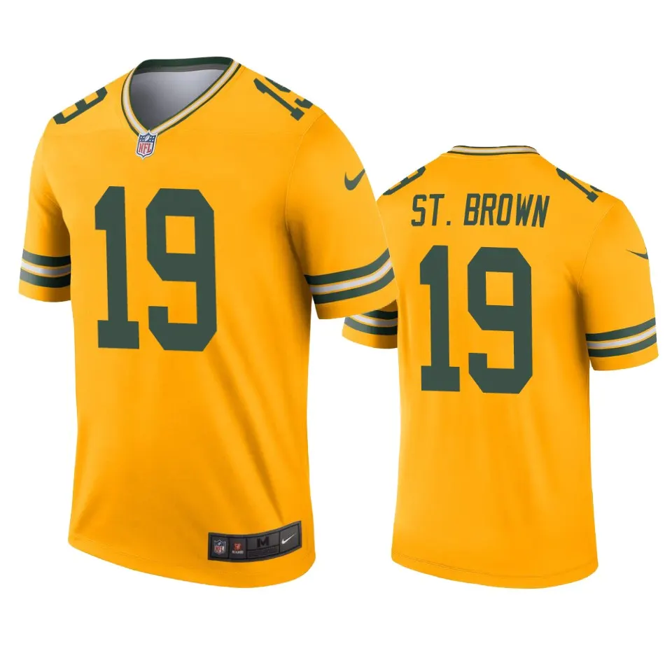 Equanimeous St. Brown Green Bay Packers Nike Inverted Legend Jersey - Gold