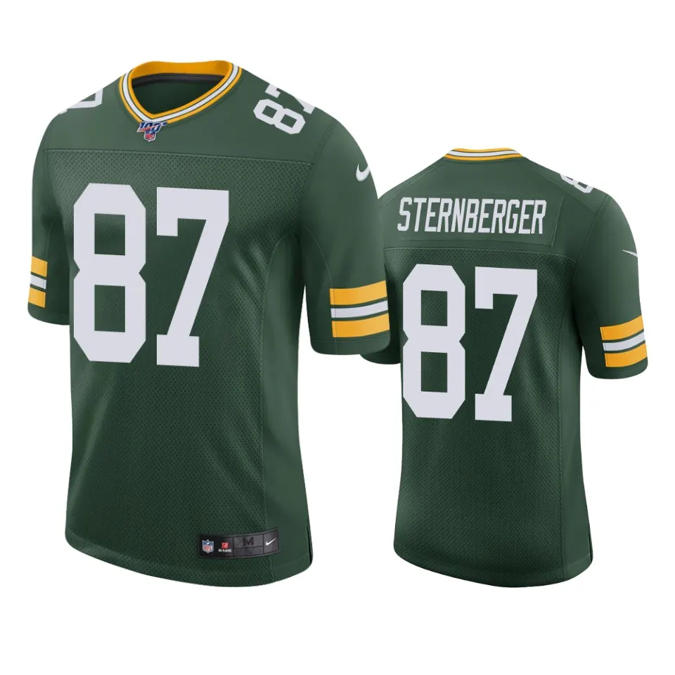 Jace Sternberger Green Bay Packers Nike 100th Season Vapor Limited Jersey - Kelly Green