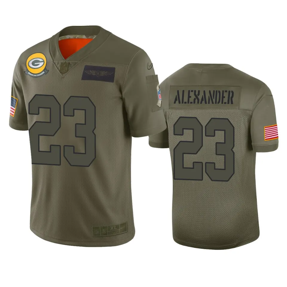 Jaire Alexander Green Bay Packers Nike 2019 Salute to Service Limited Jersey - Olive