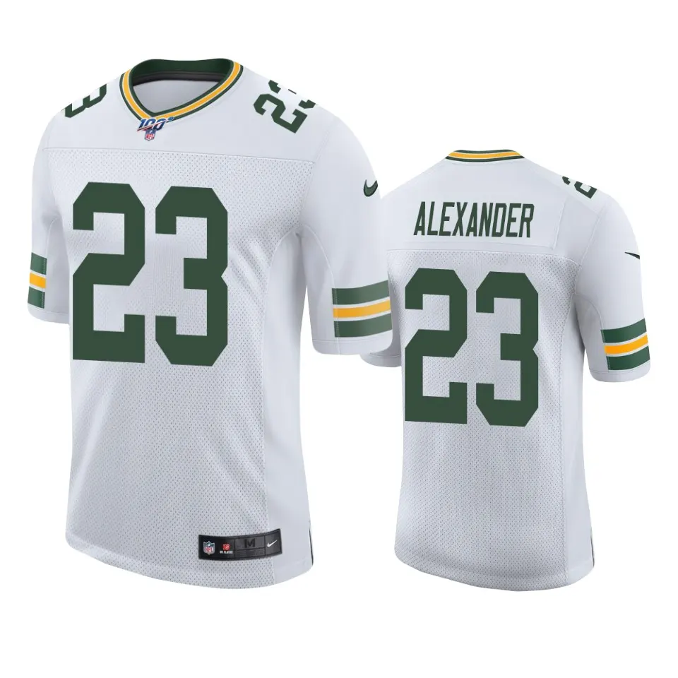 Jaire Alexander Green Bay Packers Nike 100th Season Vapor Limited Jersey - White