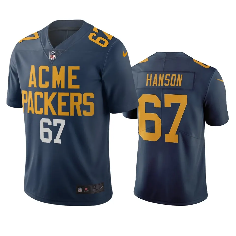 Jake Hanson Green Bay Packers Nike City Edition Vapor Limited Jersey - Navy