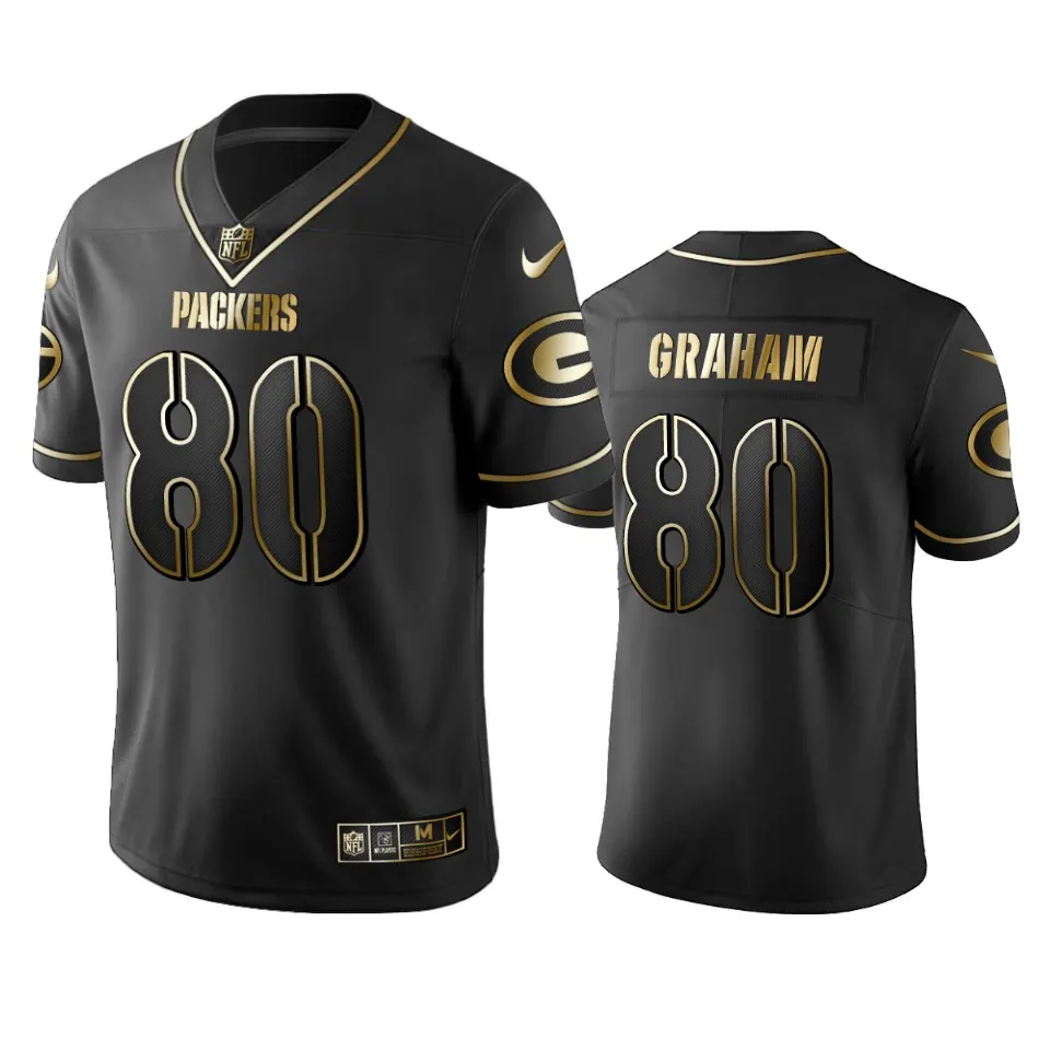 Jimmy Graham Green Bay Packers Nike 2019 Golden Edition Vapor Untouchable Limited Jersey - Anthracite