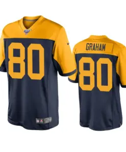 Jimmy Graham Green Bay Packers Nike Throwback 100th Season Jersey - Navy