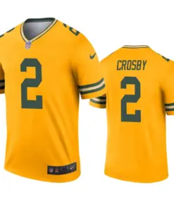 Mason Crosby Green Bay Packers Nike Inverted Legend Jersey - Gold