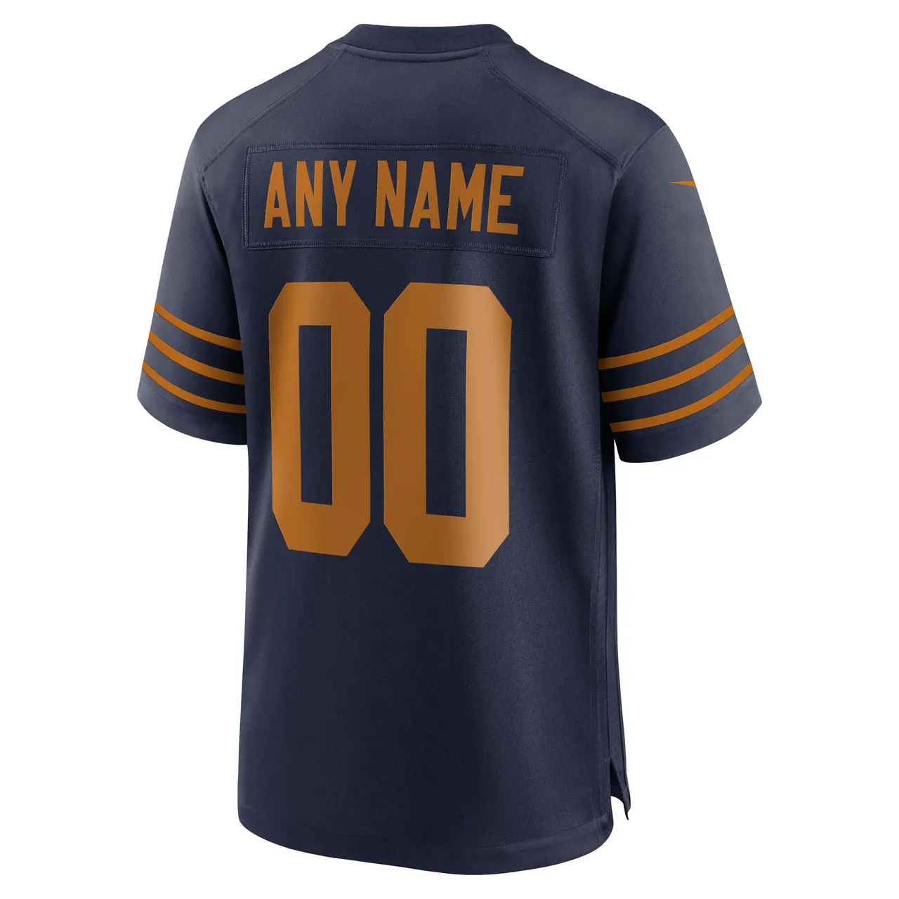 Green Bay Packers Nike Alternate Custom Game Jersey Mens - Navy - Image 3
