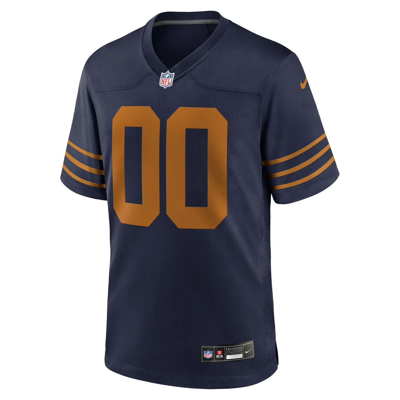 Green Bay Packers Nike Alternate Custom Game Jersey Mens - Navy - Image 2
