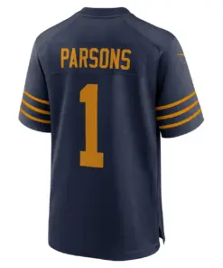 Micah Parsons Green Bay Packers Nike Alternate Game Jersey - Navy - Micah Parsons Mens - Navy - Image 3