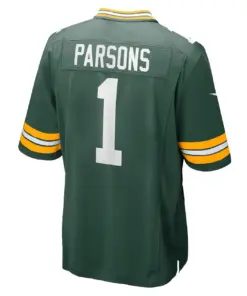 Micah Parsons Green Bay Packers Nike Home Game Jersey Mens - Kelly Green - Image 3
