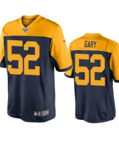 Rashan Gary Green Bay Packers Nike Throwback 100th Season Jersey - Navy