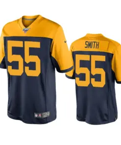 Za'Darius Smith Green Bay Packers Nike Throwback 100th Season Jersey - Navy